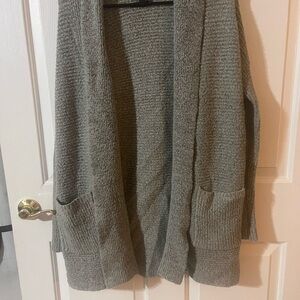 American Eagle Outfitters Gray Long Cardigan Sweater